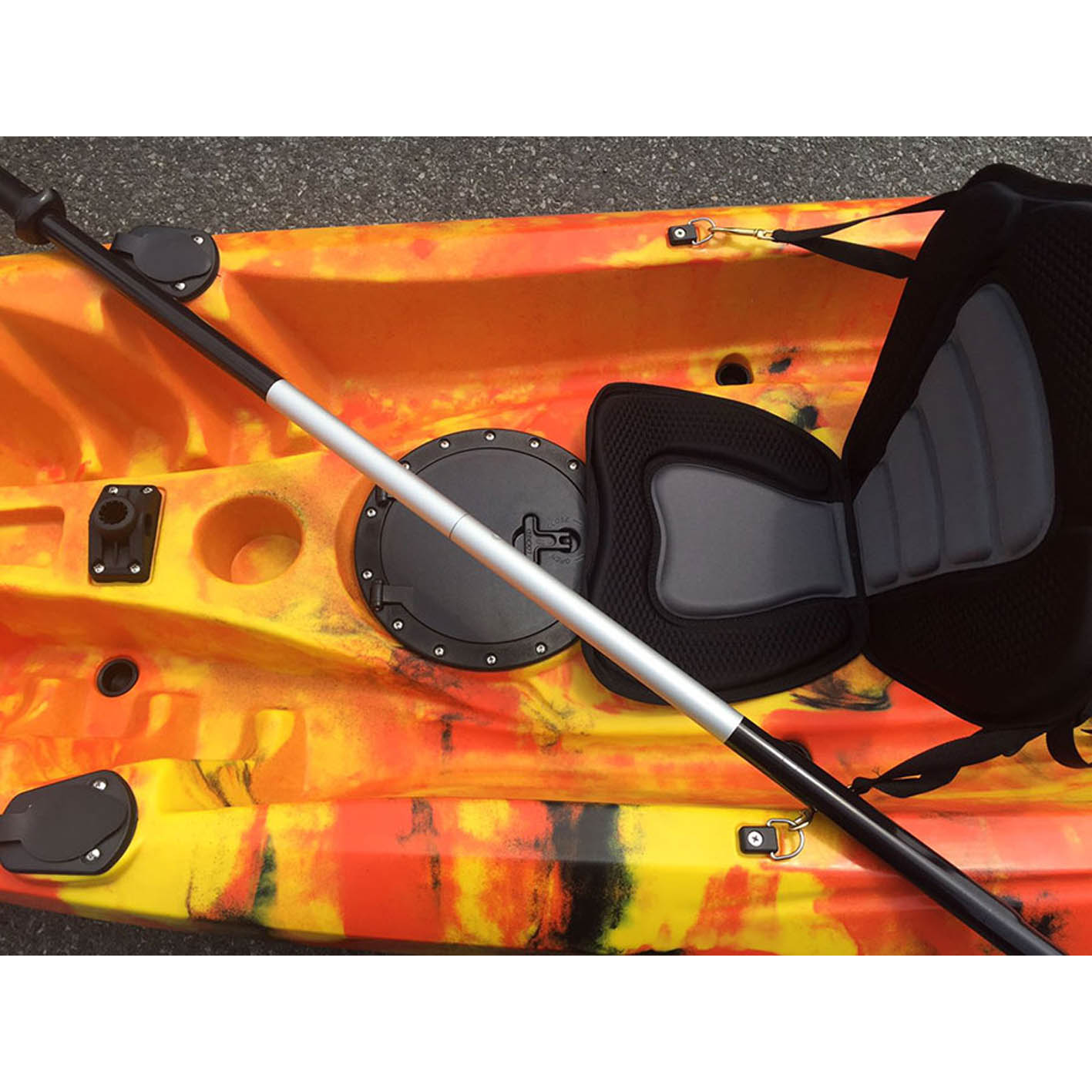 Cyclone 2+1 Family Sit On Kayak Flame Orange