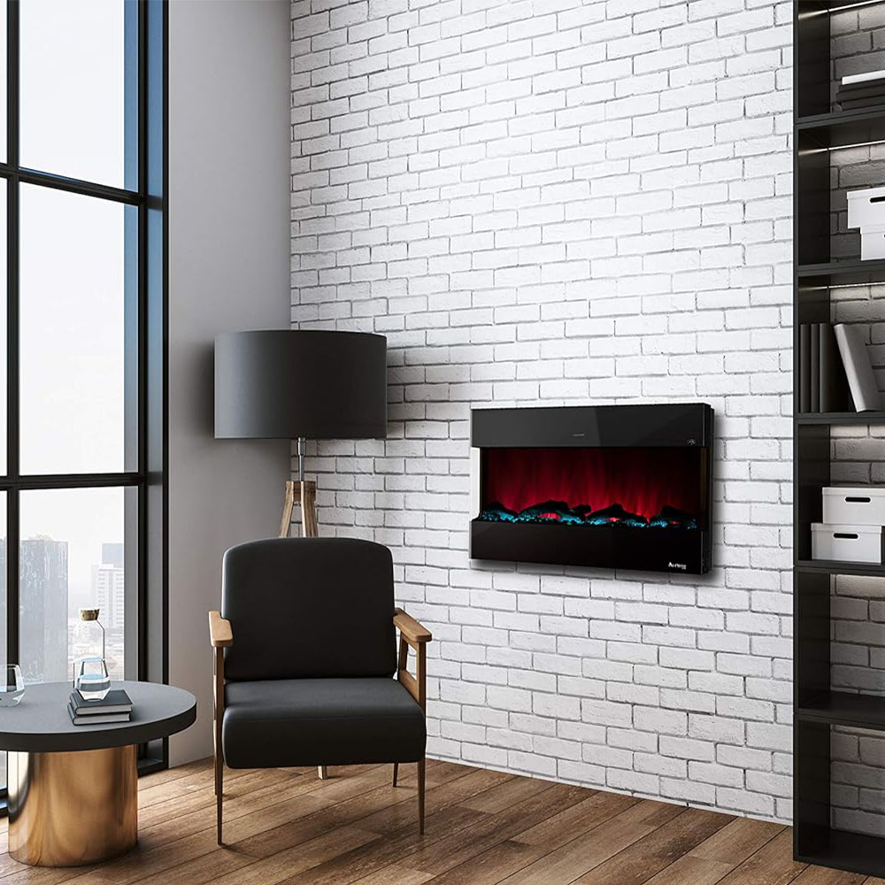 Hampshire Wall Mounted LED Electric Fireplace