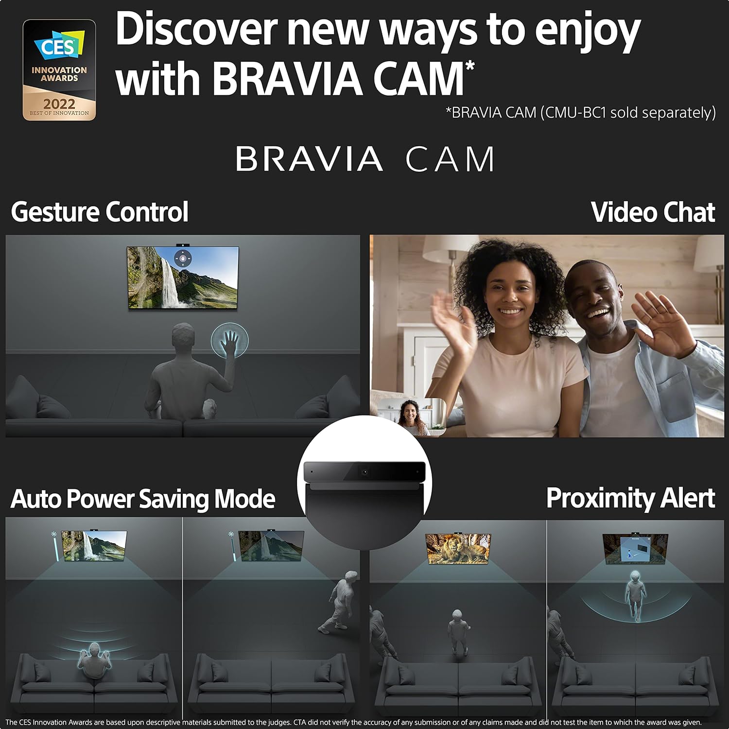 Sony BRAVIA KD-65X80K - 65-inch - LCD - 4K Ultra HD (UHD) - High Dynamic Range (HDR) - Google TV - (Black, 2022 model)