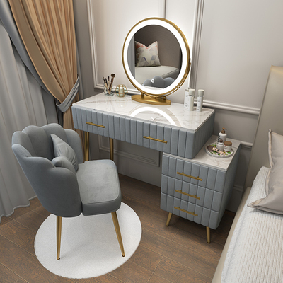 Nordic light luxury dressing table bedroom modern minimalist small apartment wind dressing table integrated dressing table