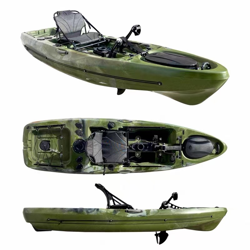 2022 new spiral pedal boat kayak canoe single Luya boat canoe kayak hard boat single