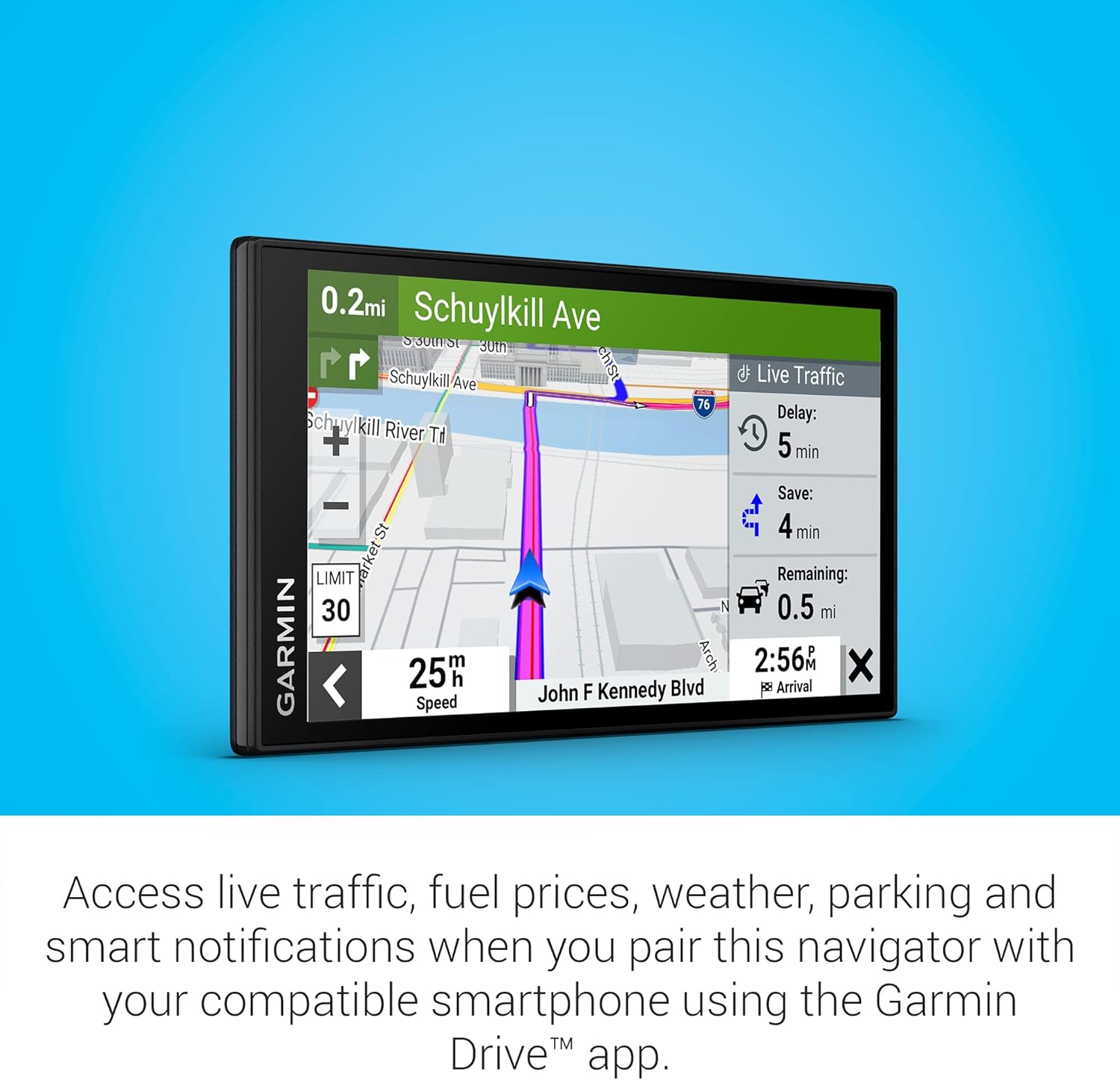 Garmin DriveSmart 86, 8-inch Car GPS Navigator with Bright, Crisp High-resolution Maps and Garmin Voice Assist