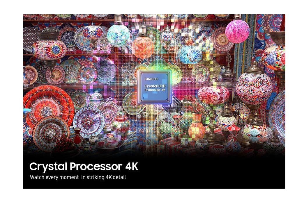 Samsung UE43CU8000 (2023) LED HDR 4K Ultra HD Smart TV, 43 inch with TVPlus, Black