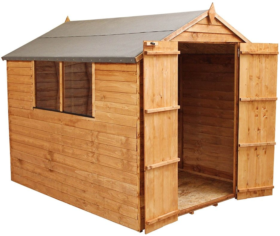 Mercia Wooden 8 x 6ft Overlap Garden Shed