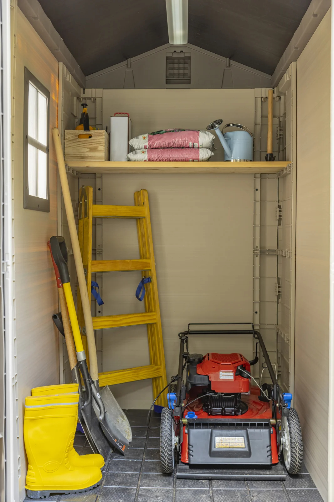 【Storage Shed】Factor 6 x 4 FT Strong Storage Shed Made Of Extremely Durable Resin & Reinforced with Steel