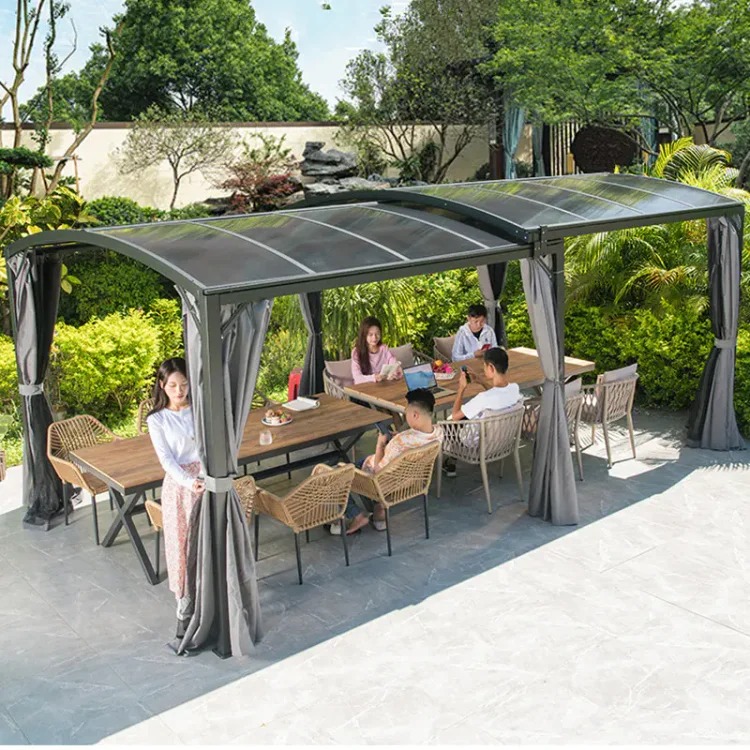 2.9×5.45m Outdoor Awning Aluminum Telescopic PC Trolley.