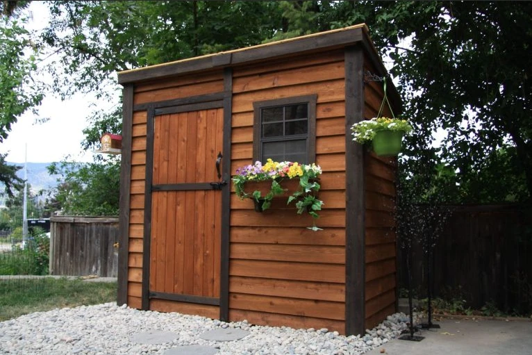 8 ft. W X 4 ft. D Solid Wood Lean-To Storage shed